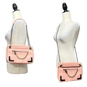 FURLA Diana Leather Chain Strap Bag in Pink